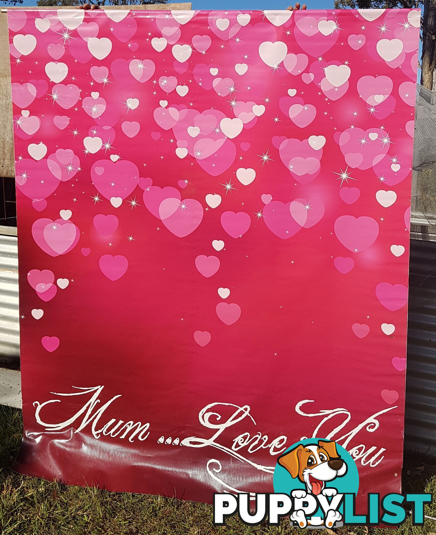 Banner Printed Vinyl "Mum.... Love You"