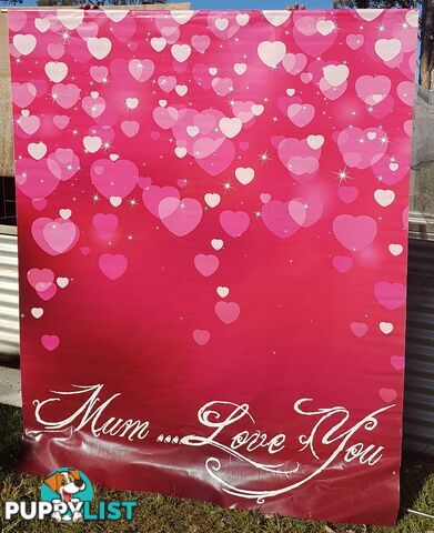 Banner Printed Vinyl "Mum.... Love You"