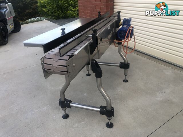 FOOD CONVEYOR- STAINLESS STEEL WITH SIDE TABLE