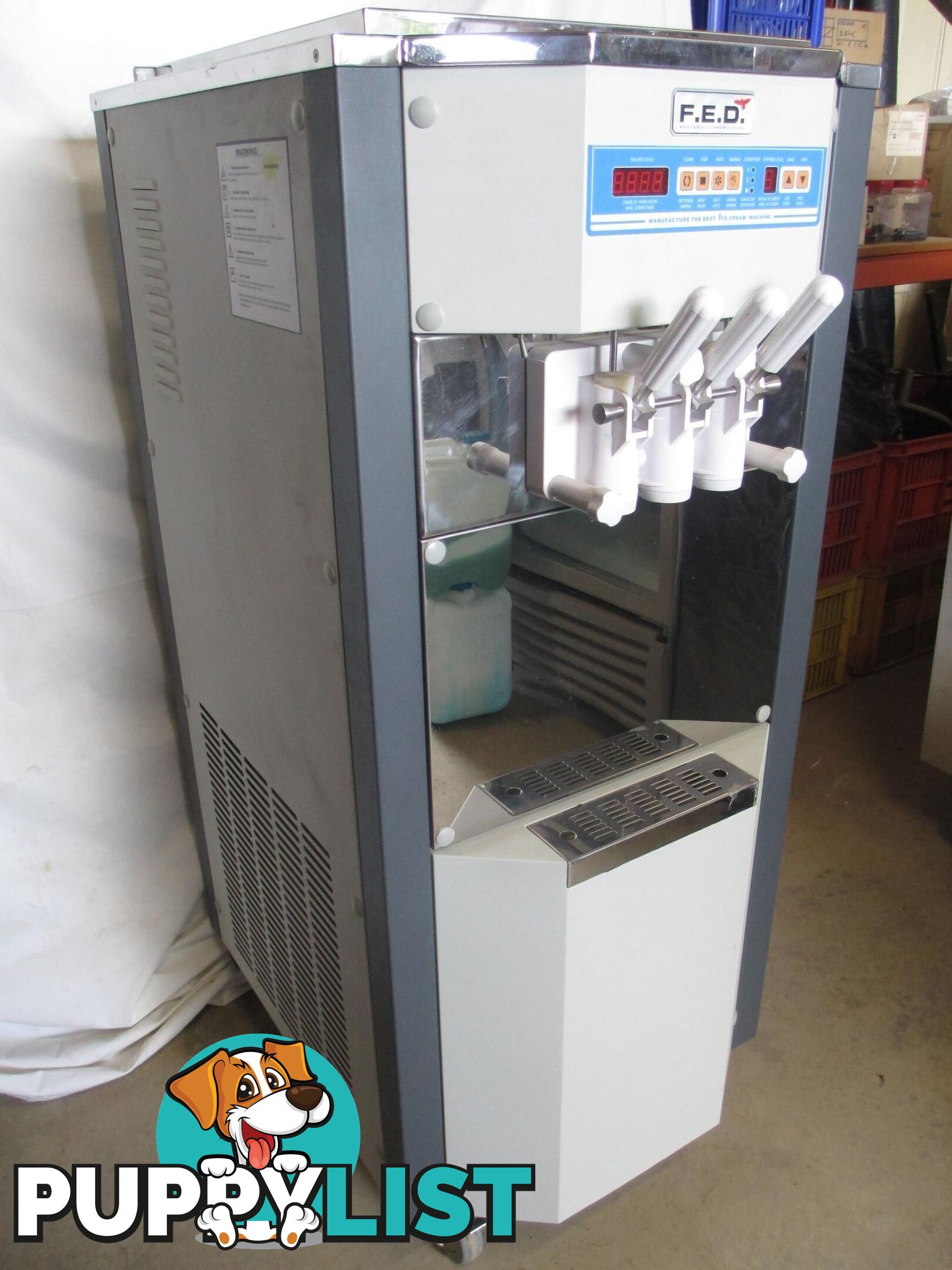 FED COMMERCIAL SELF SERVE ICE CREAM MACHINE