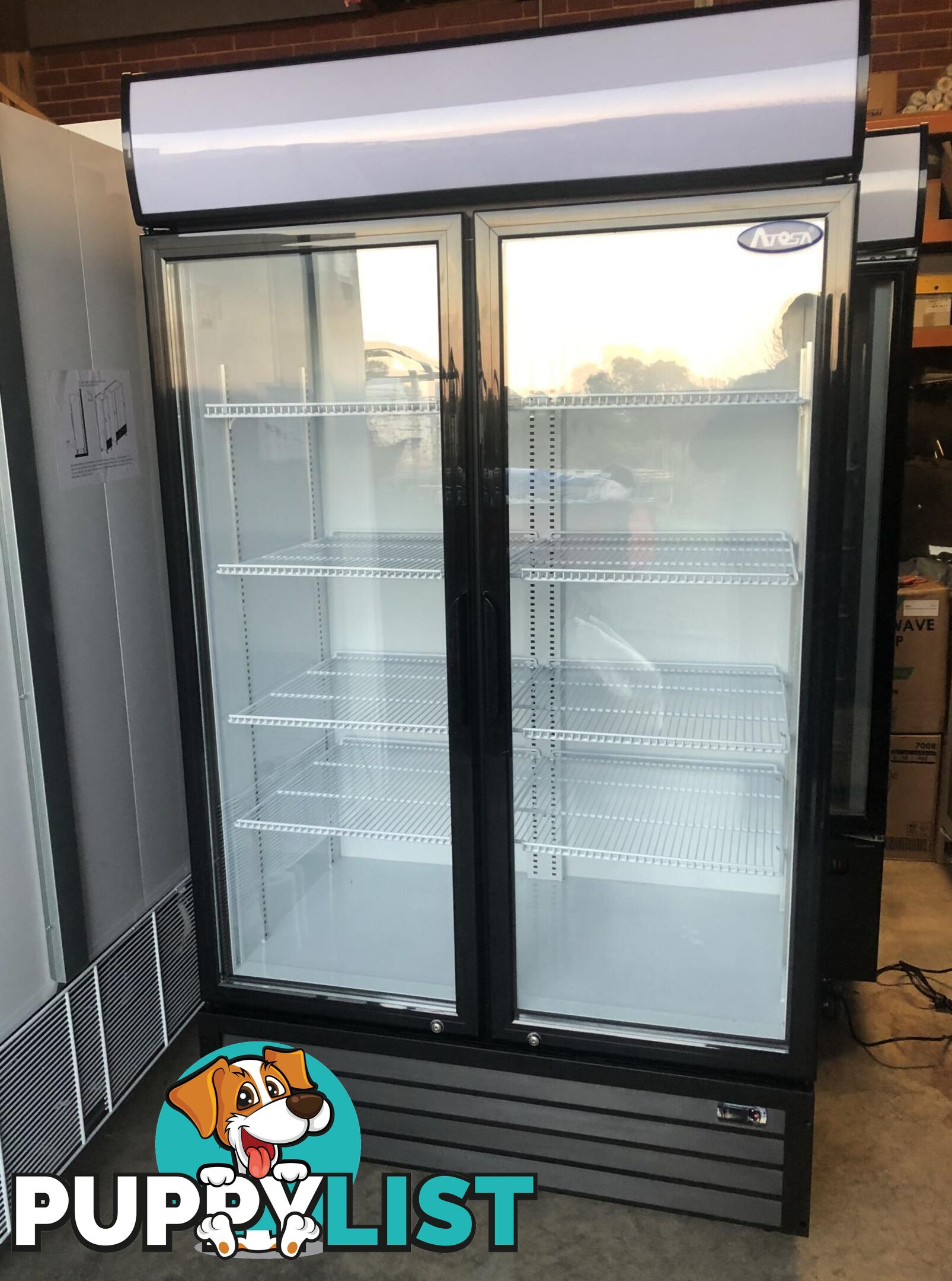 ATOSA P1000WB-A DOUBLE DOOR DRINKS FRIDGE